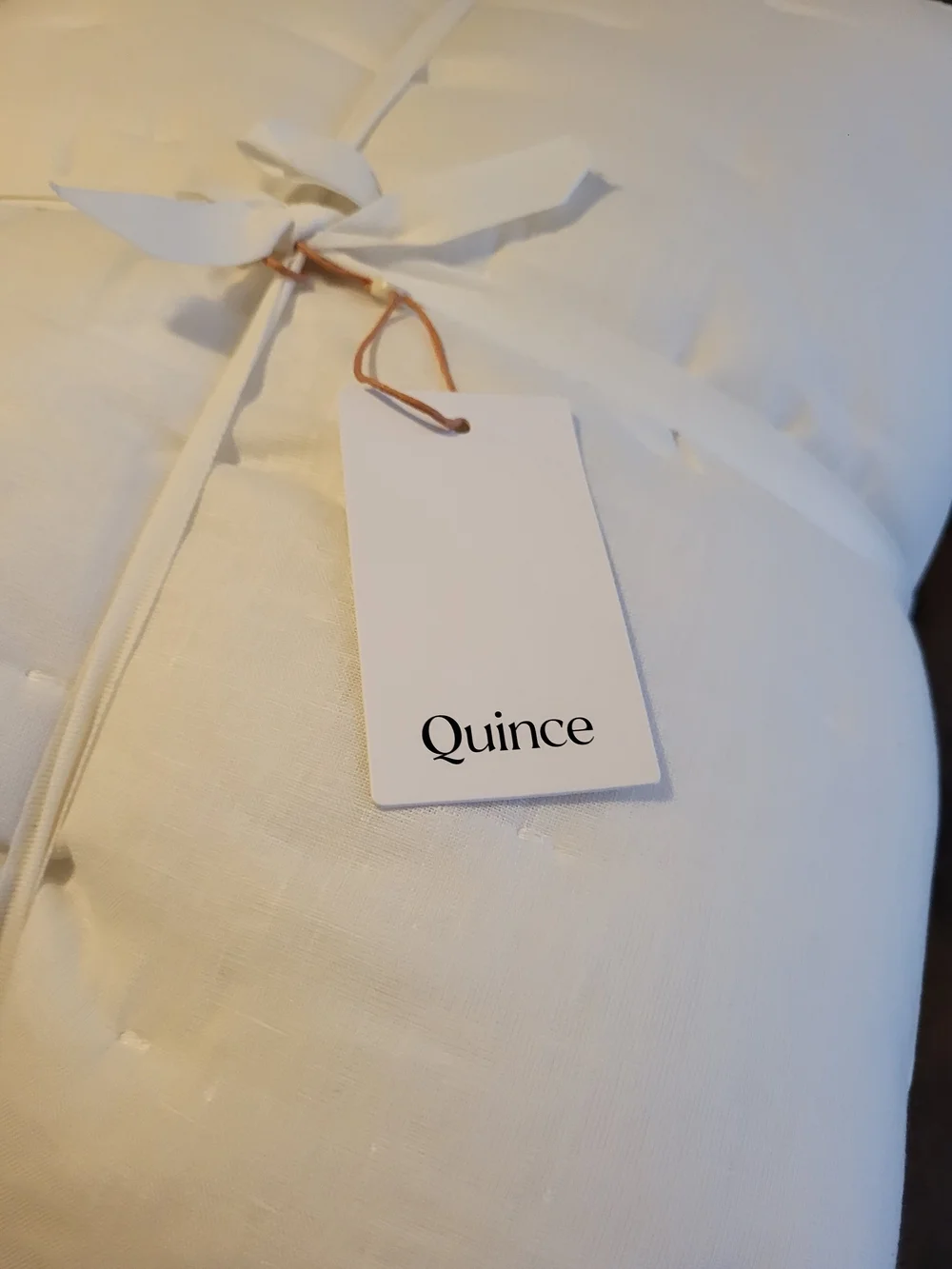 NWT Quince Twin European Linen Dream Quilt Color Sand